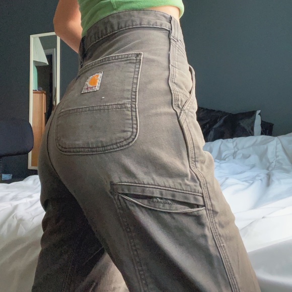grey carhartt work pants - Picture 2 of 7